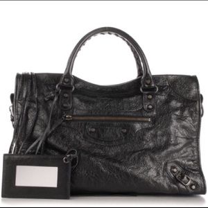 BALENCIAGA Agneau Classic City Black